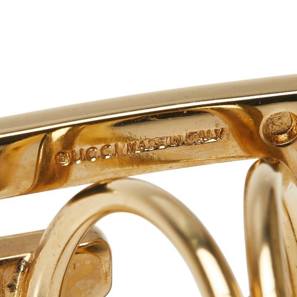 Gucci G Logo Scarf Ring, Gold Plated, Women's, GUCCI - Picture 5 of 5